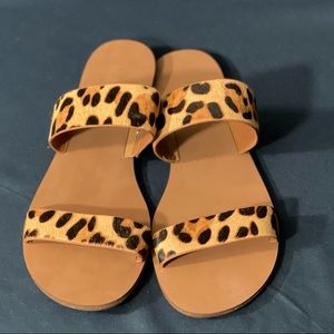 J. Crew animal print sandals size 9